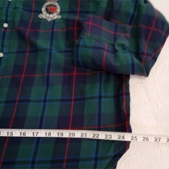 Lauren Ralph Lauren Shirt Crest Button-Up Size 2X TTG Womens Plaid Cotton - Picture 9 of 11